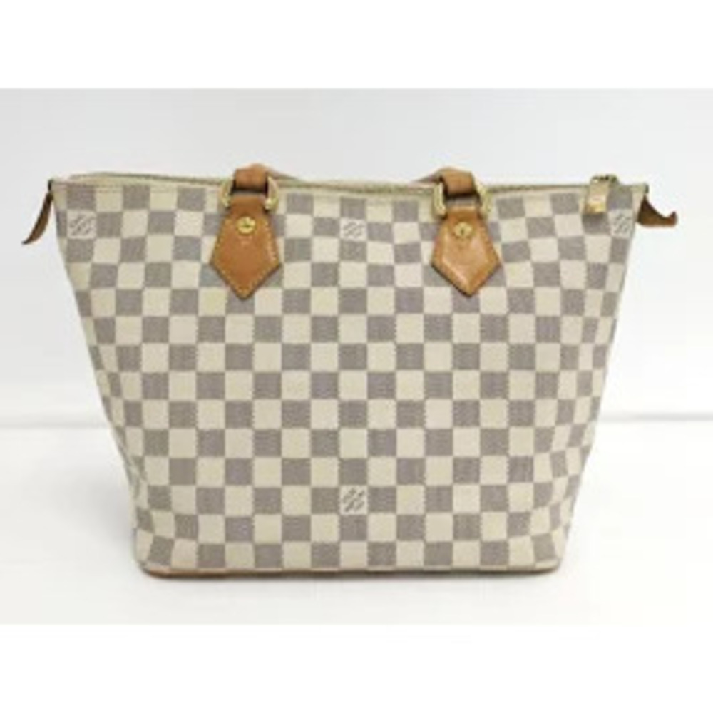 Louis Vuitton Damier Saleya Azur Handbag White